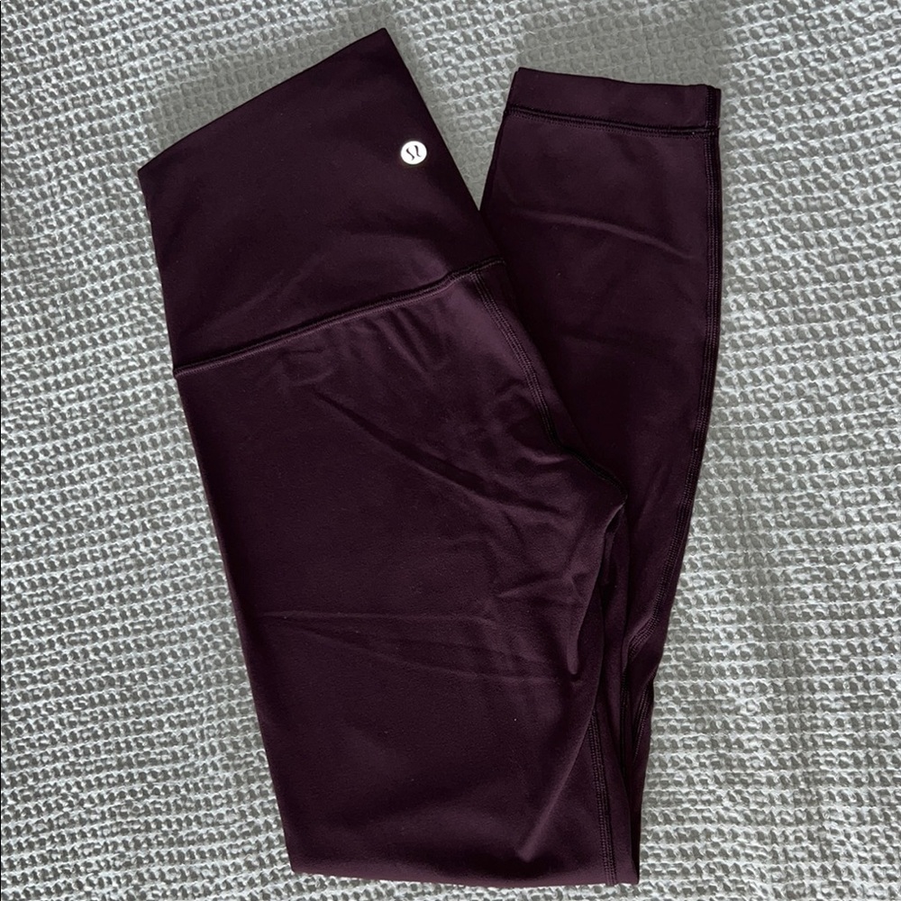 Wine colored Lululemon leggings